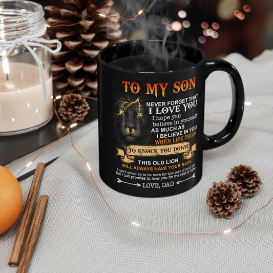 To My Son | 11oz Black Mug